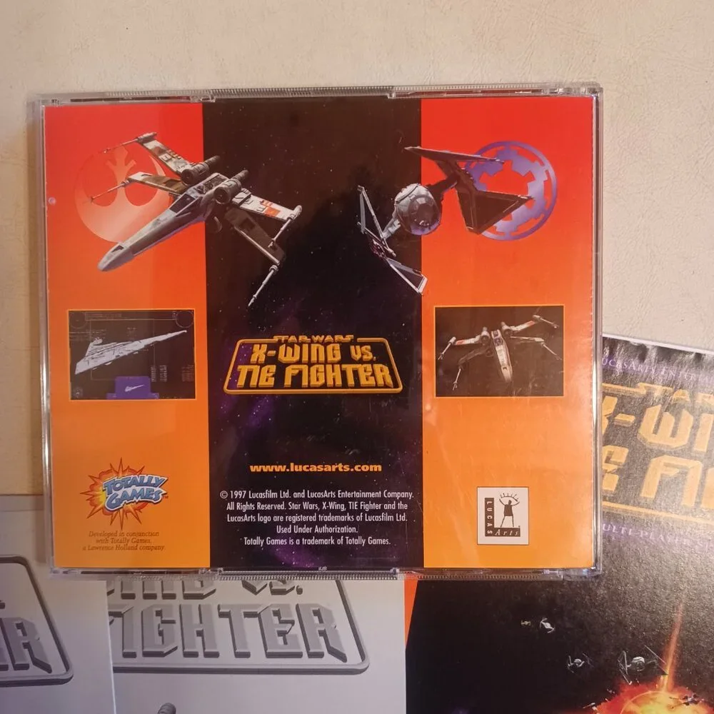 1997 Star Wars X-Wing vs Tie Fighter - Windows PC Game - Lucas Arts